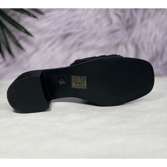 Journee Collection Women's Fylicia Woven Sandals - Black 7.5M - Picture 5 of 8